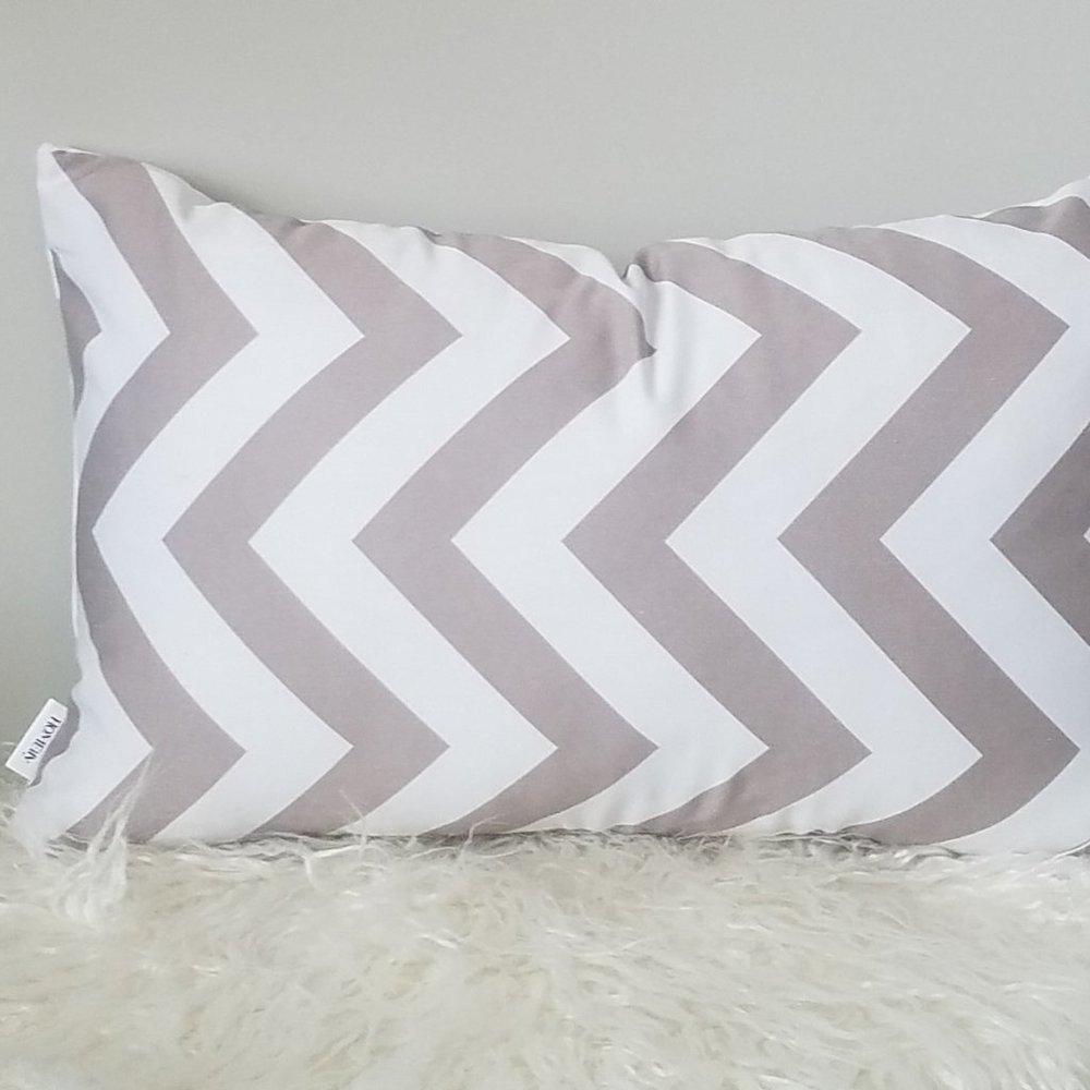 Geometric Lumbar Throw Pillow Cover
